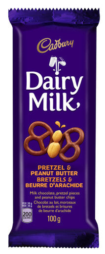 Cadbury Dairy Milk Pretzel and Peanut Butter, 100g {Imported from Canada}