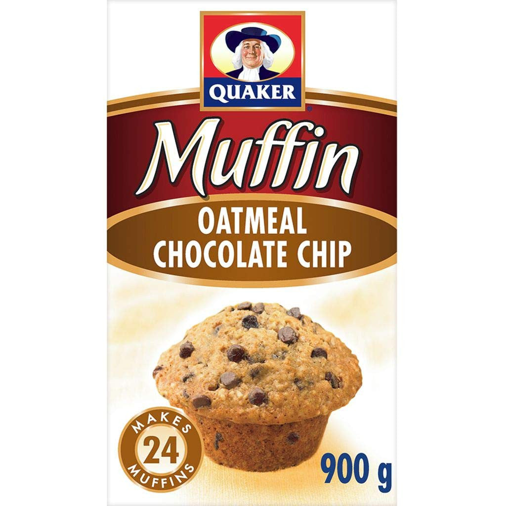 Quaker Muffin Mix Oatmeal Chocolate Chip, 900g/31.7 oz. {Imported from Canada}