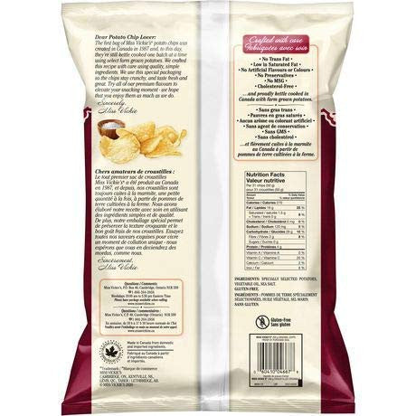 Miss Vickie's Original Recipe Kettle Cooked Potato Chips 200g/7.05oz, 2-Pack {Imported from Canada}
