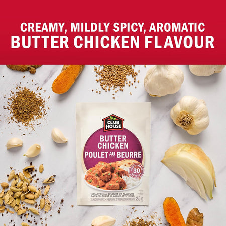 Club House Butter Chicken Seasoning Mix 25g - Indian Spice Blend