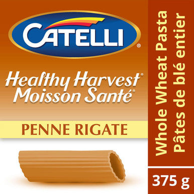 Catelli Healthy Harvest Whole Wheat Penne Rigate Pasta, 375g/13.2 oz., {Imported from Canada}