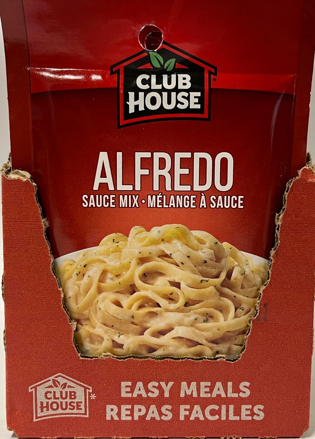 Club House Pasta  Alfredo, 30gram,  12ct, front of 12 pack.