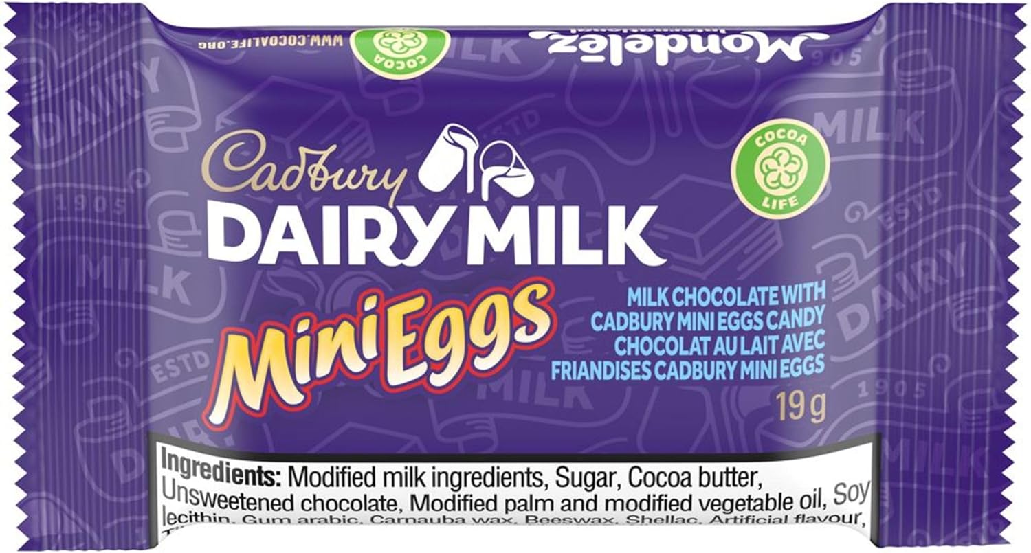 Cadbury Dairy Milk Mini Eggs Chocolate, 8 Mini Bars, 152g/5.3 oz