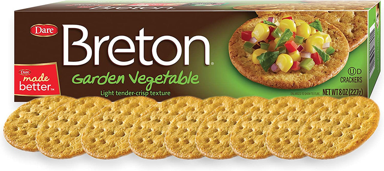 Dare Variety Pack Crackers, Breton & Vinta Crackers, 5pk, 1.15kg/2.5 lbs., {Imported from Canada}
