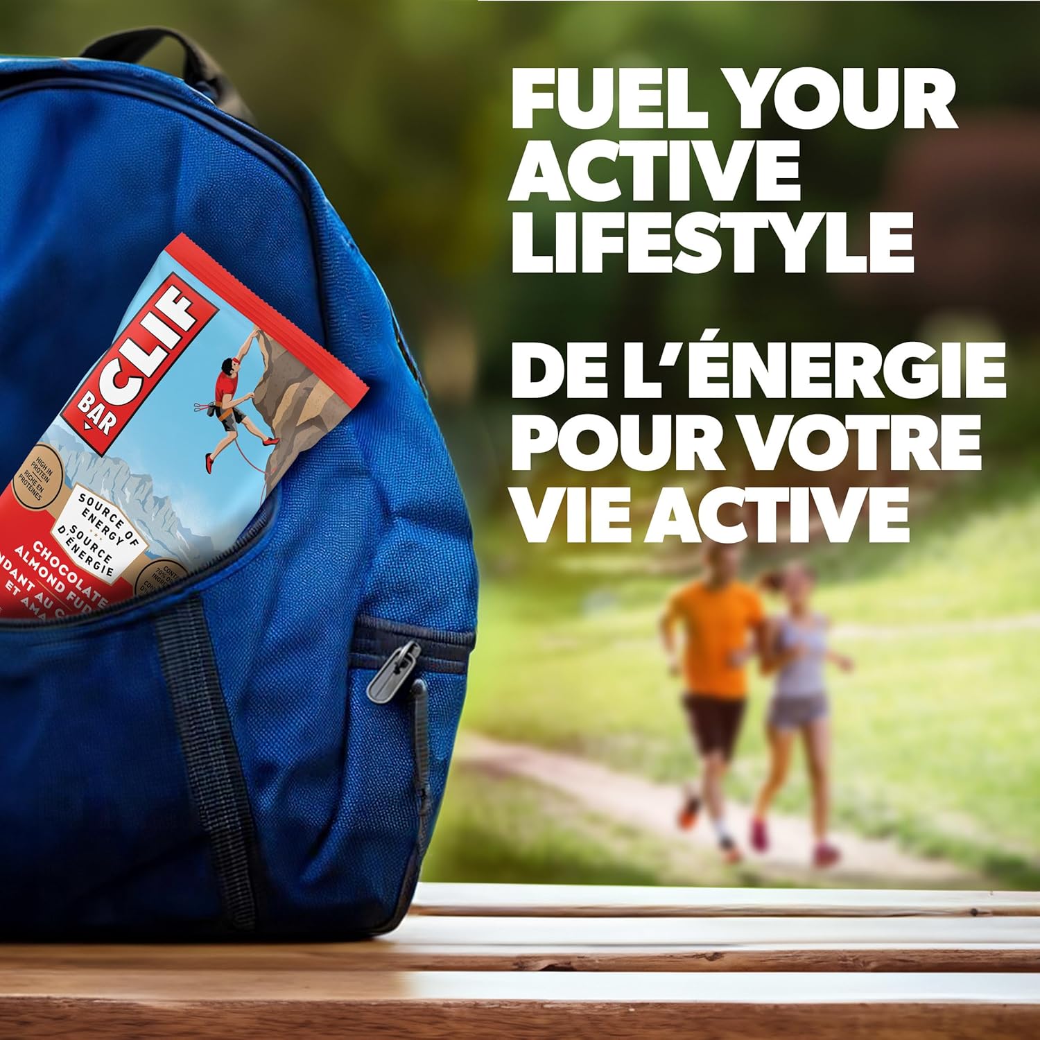 Clif Nutritional Supplement Energy Bars, Chocolate Almond Fudge Flavor, 10 Bars x 68g