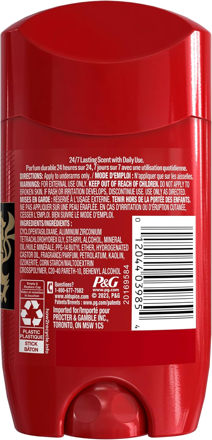 Old Spice Red Collection Swagger Deodorant, 73g/2.6 oz