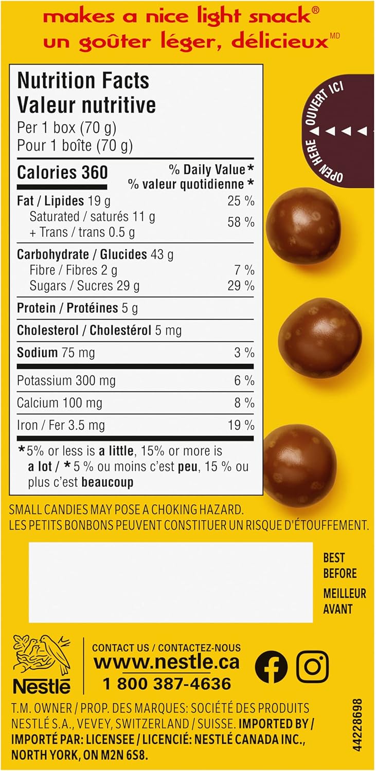 Coffee Crisp Chocolate Pops back