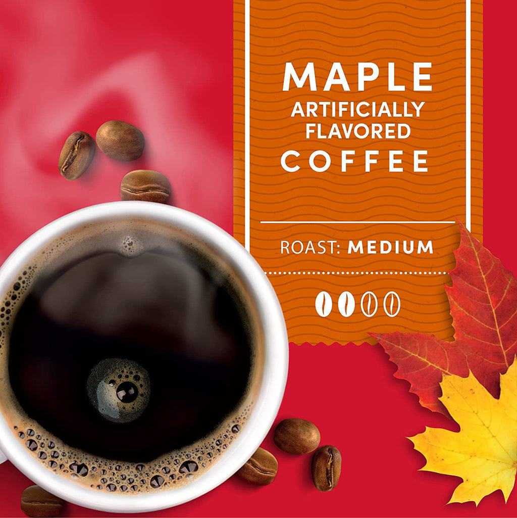 Tim Hortons Maple Coffee, Fine Grind, Medium Roast, 300g/10.6oz., (Imported from Canada)