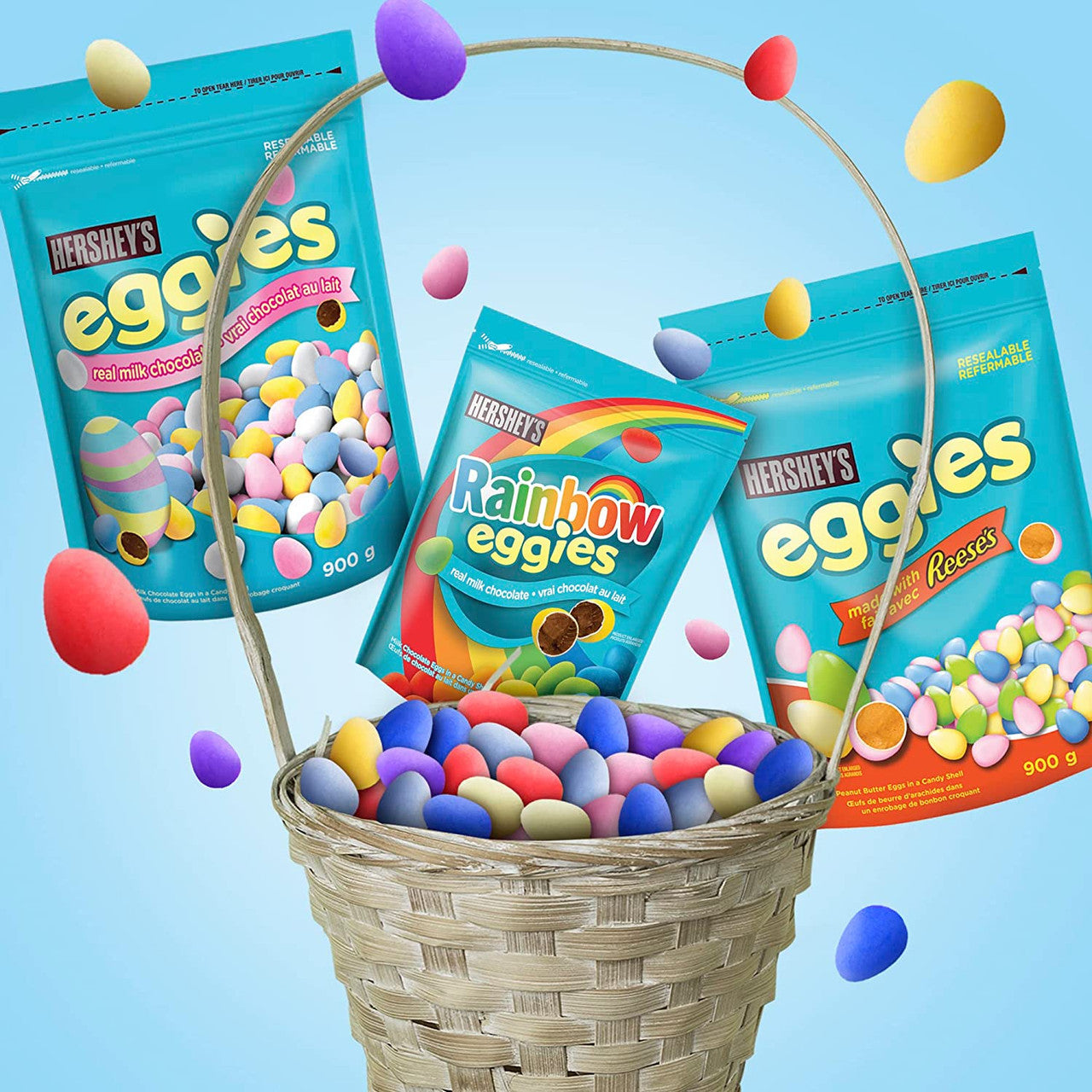 Hershey's Real Milk Chocolate Easter Eggies, 900g/31.5 oz. {Imported from Canada}