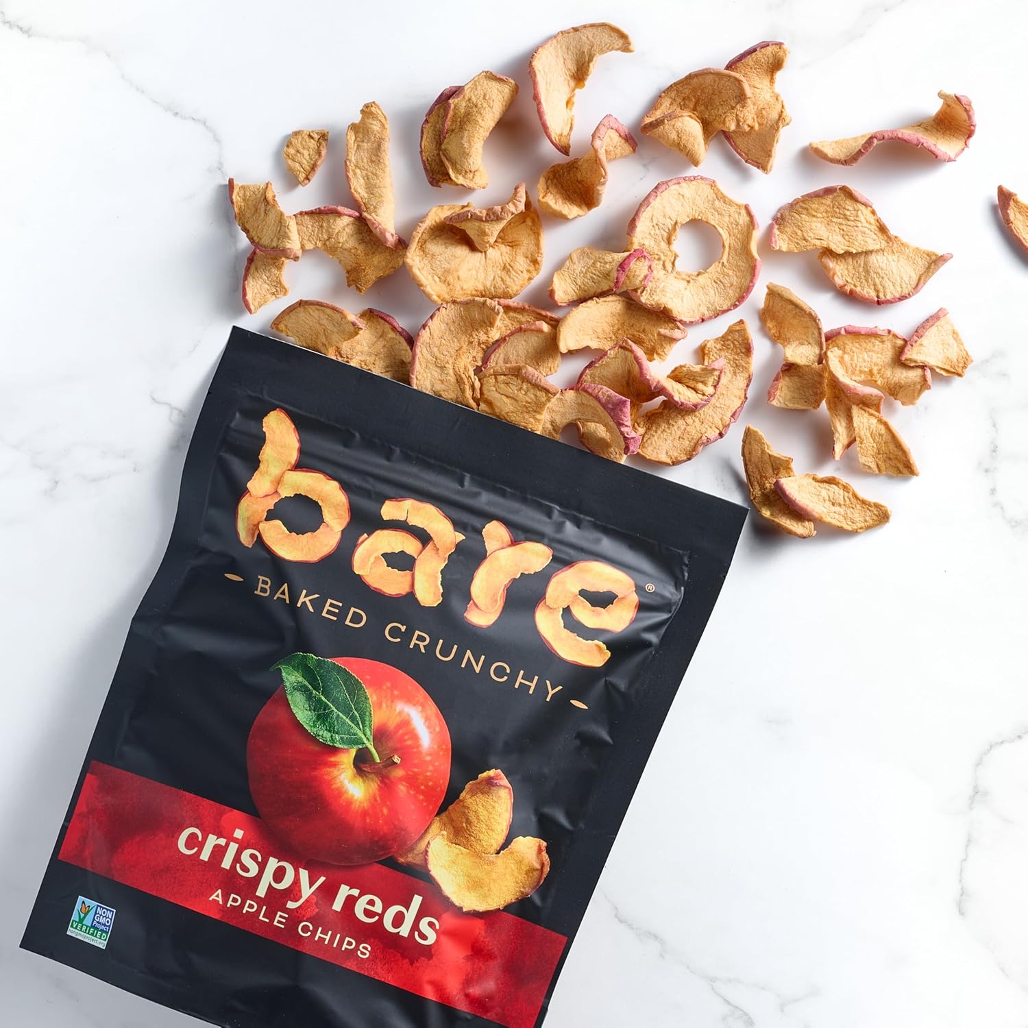 Bare Baked Crispy Reds Apple Chips, 100g/3.5 oz - Front