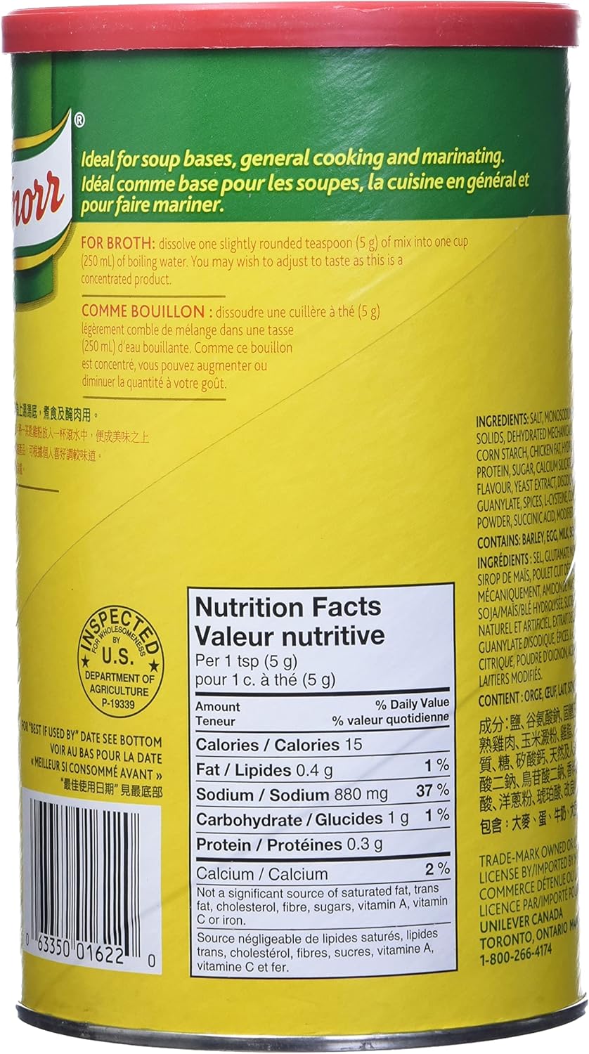 Knorr Chicken Broth Mix, 1kg/2.2 lbs. Can