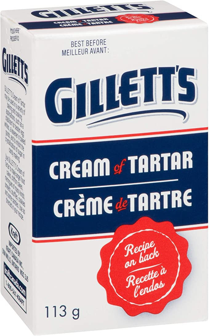 Gillett's Cream of Tartar, 113g/4 oz., {Imported from Canada}