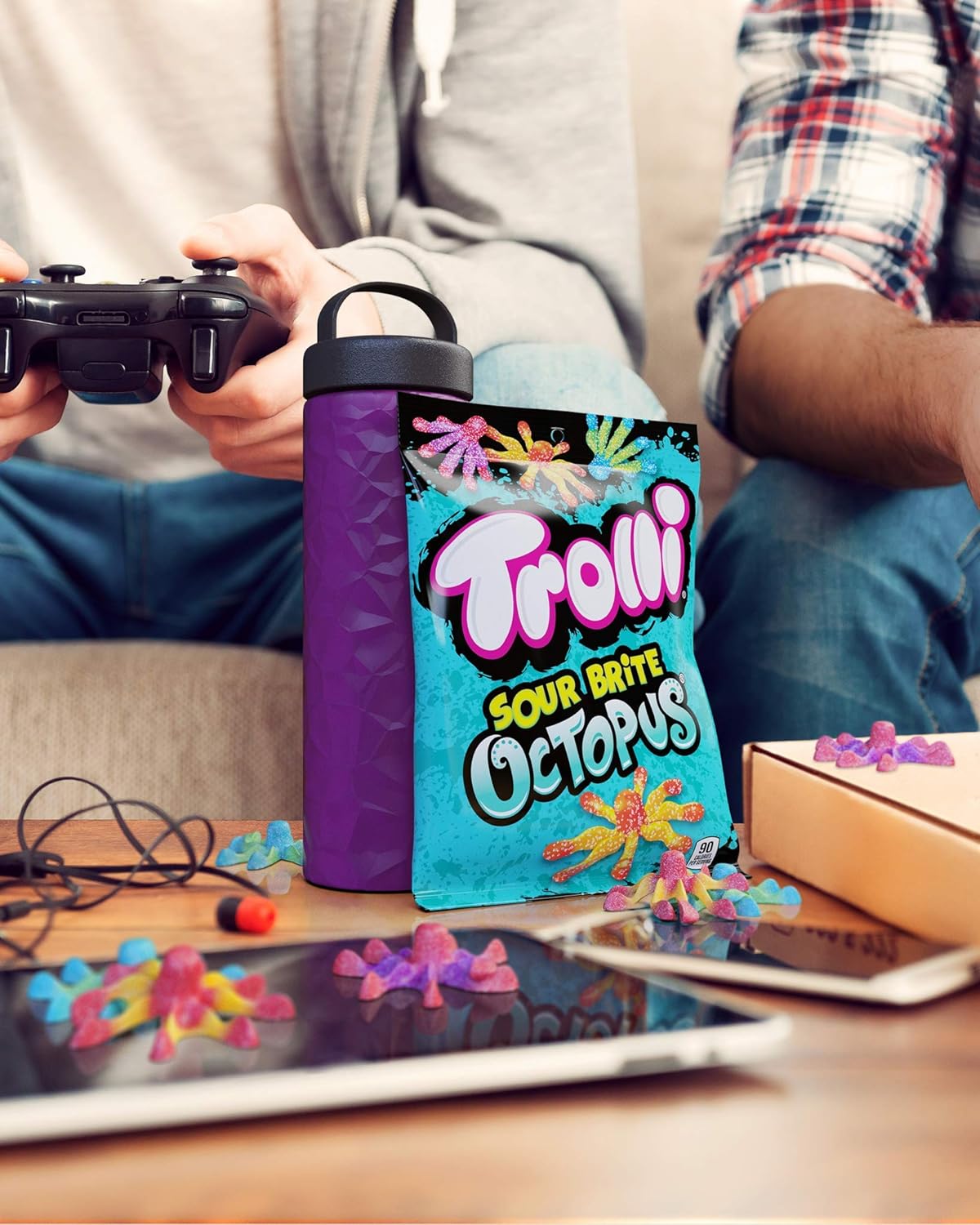 Trolli Sour Brite Octopus, Original Flavor, 120g/4.2 oz