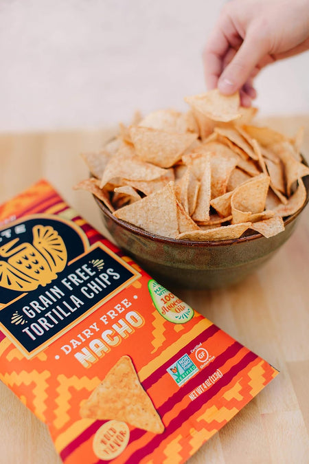 Siete Nacho Chips, picture of chips in a bowl