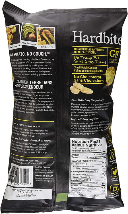 Hardbite Honey Dijon baked in Avocado Oil Chips, 128g/4.5 oz., {Imported from Canada}