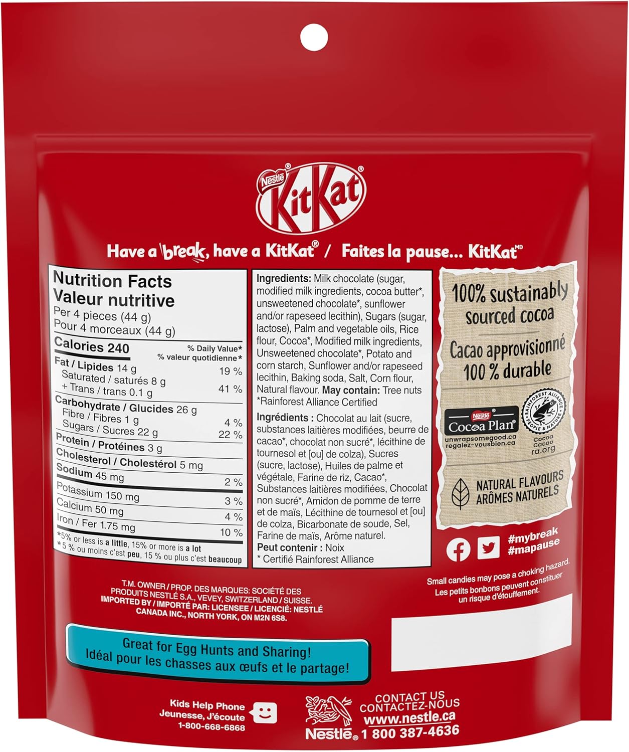 Nestle Kit Kat Mini Bunnies Easter Chocolate, 132g/4.6 oz