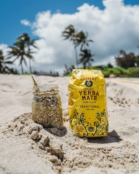 Guayaki Organic Yerba Mate Traditional Loose Leaf, 454g/1 lb., {Imported from Canada}