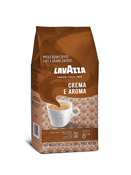 Lavazza Crema E Aroma, Whole Bean Coffee Blend, Medium Roast, 1kg/2.2 lb. Bag {Imported from Canada}