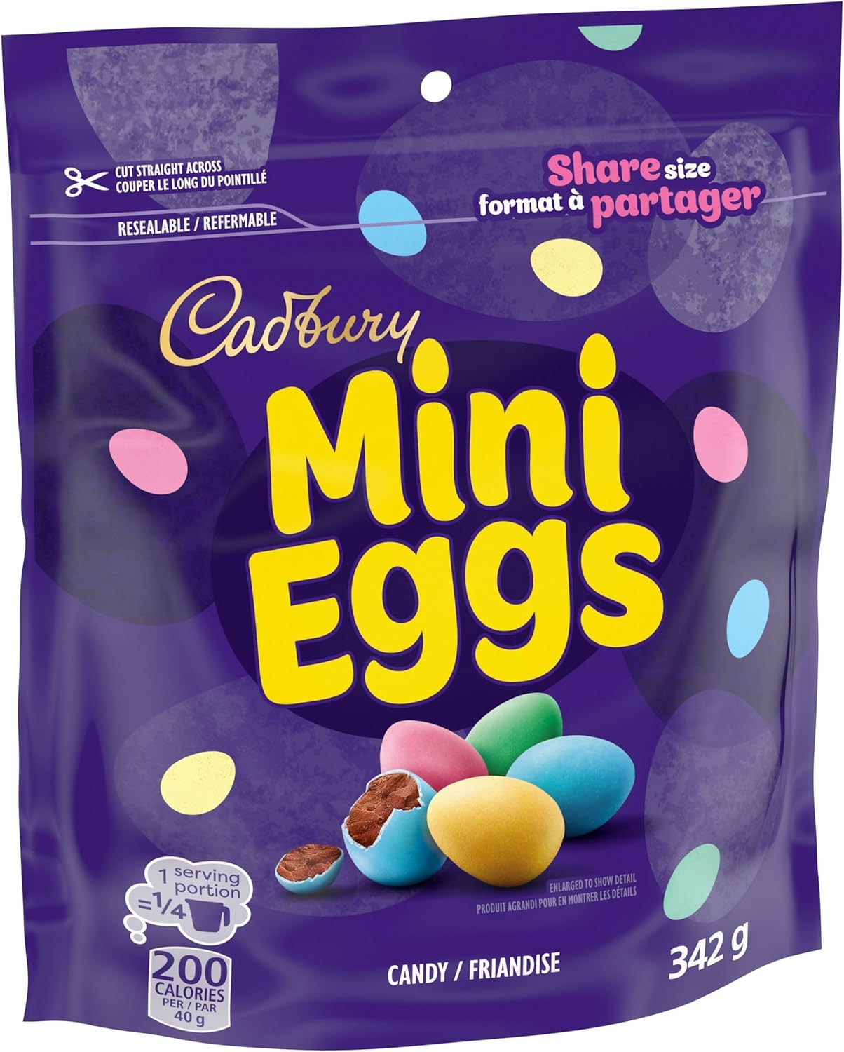 Cadbury Mini Eggs, Share size, 342g/12.1 oz - Front