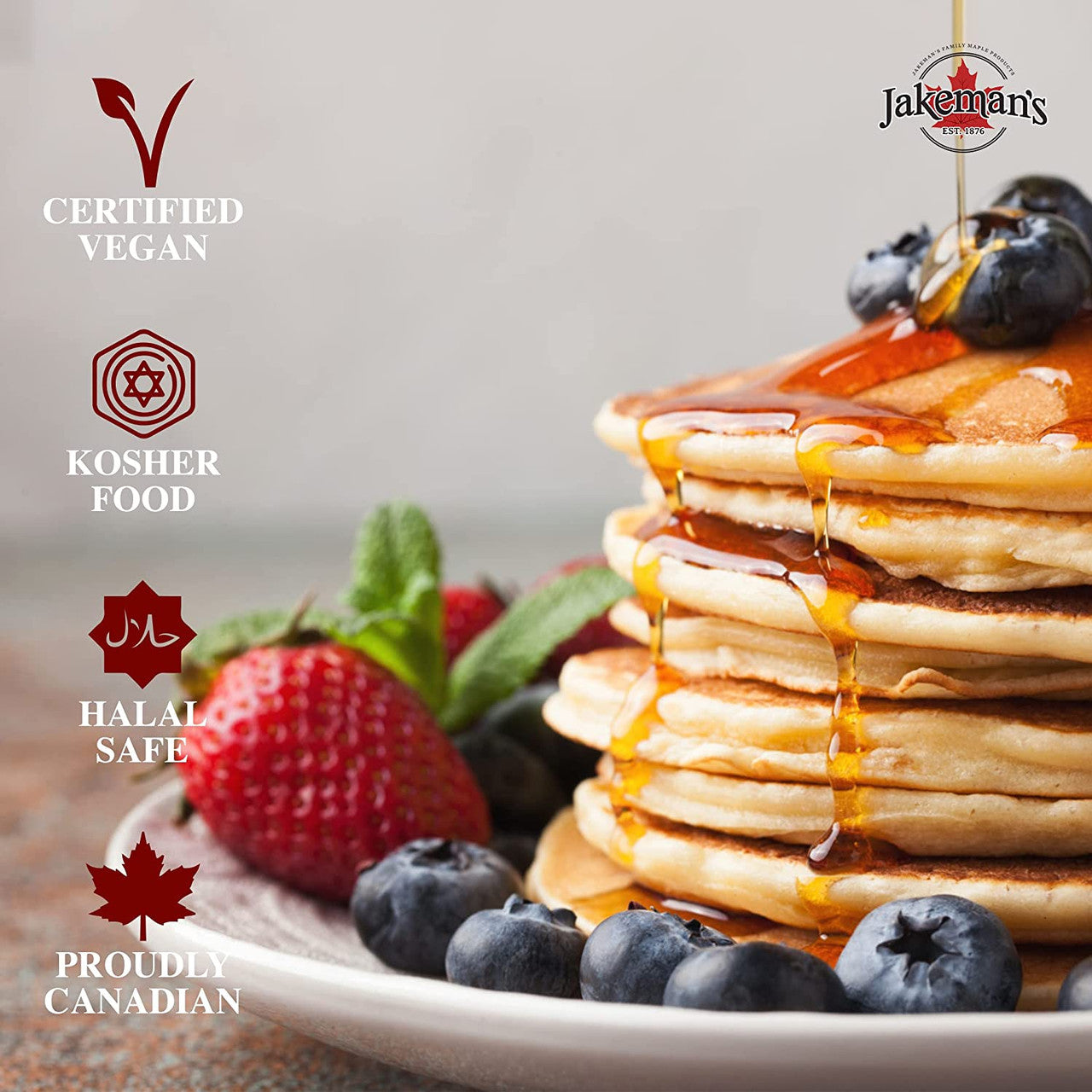 Jakeman's Premium Buttermilk Pancake Mix, 500g/17.64 oz., Bag {Imported from Canada}