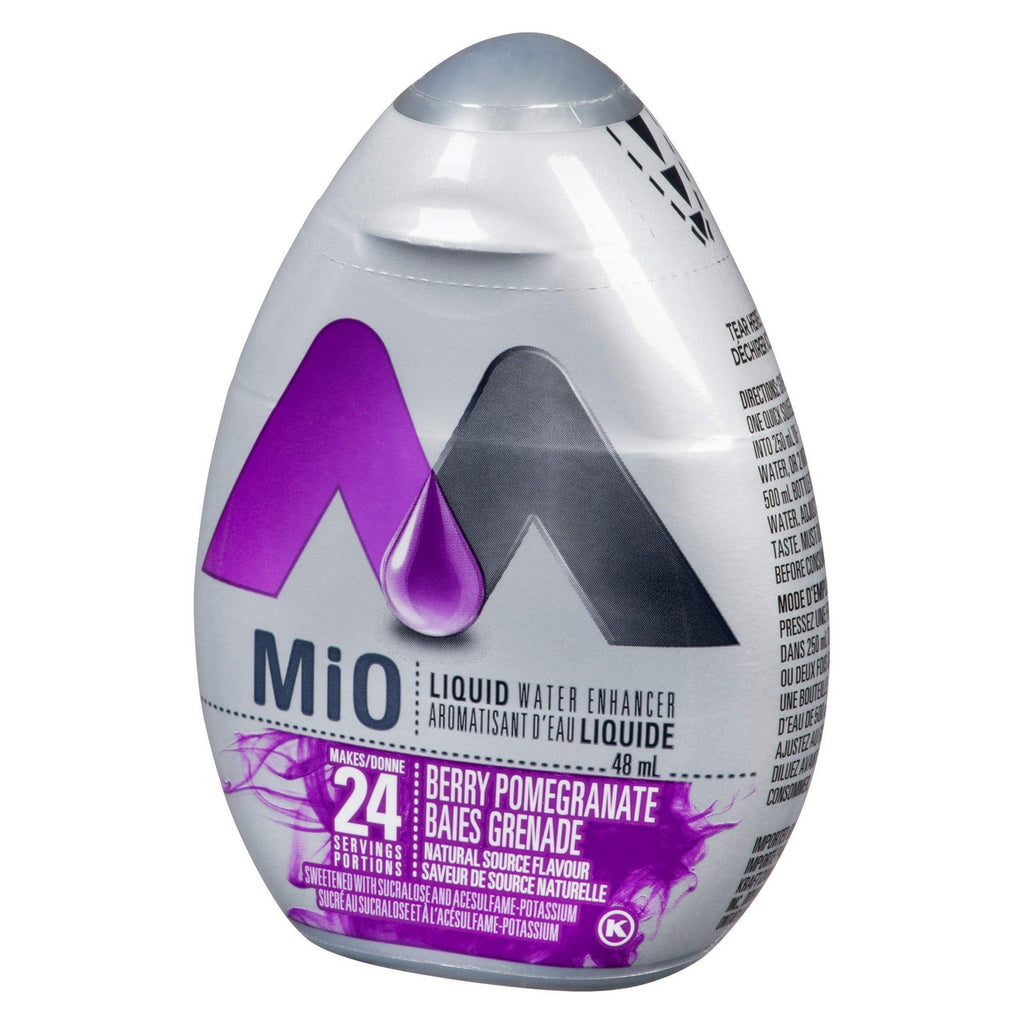 MiO Berry Pomegranate Liquid Water Enhancer, (48mL/1.6 oz.), (12pk) {Imported from Canada}