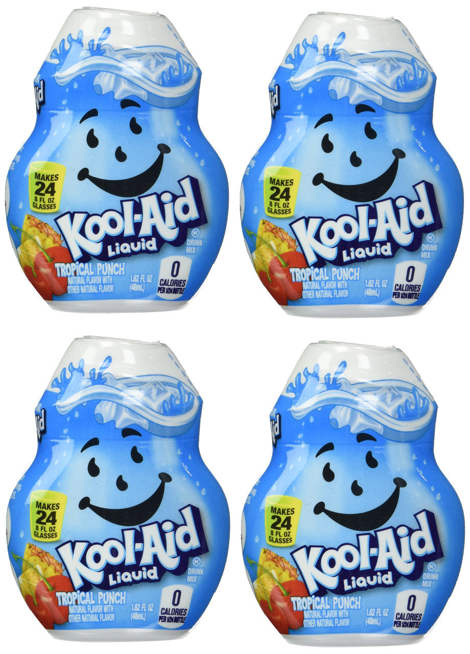 Kool-Aid Liquid Drink Mix, Tropical Punch, 48mL/1.6 fl.oz. (Pack of 8) {Imported from Canada}