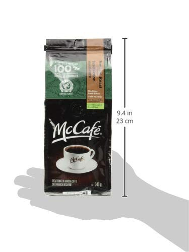 McCafe Medium Dark Decaf Ground Coffee, 340g/12 oz., {Imported from Canada}