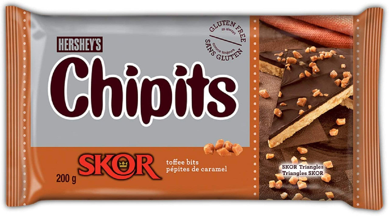 Hershey's Chipits Skor Toffee bits, 200g/7.1 oz., {Imported from Canada}