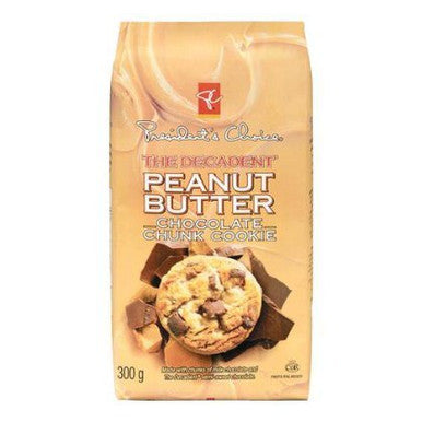 President's Choice The Decadent Peanut Butter Chocolate Chunk Cookie 300g/10.6 oz., {Imported from Canada}