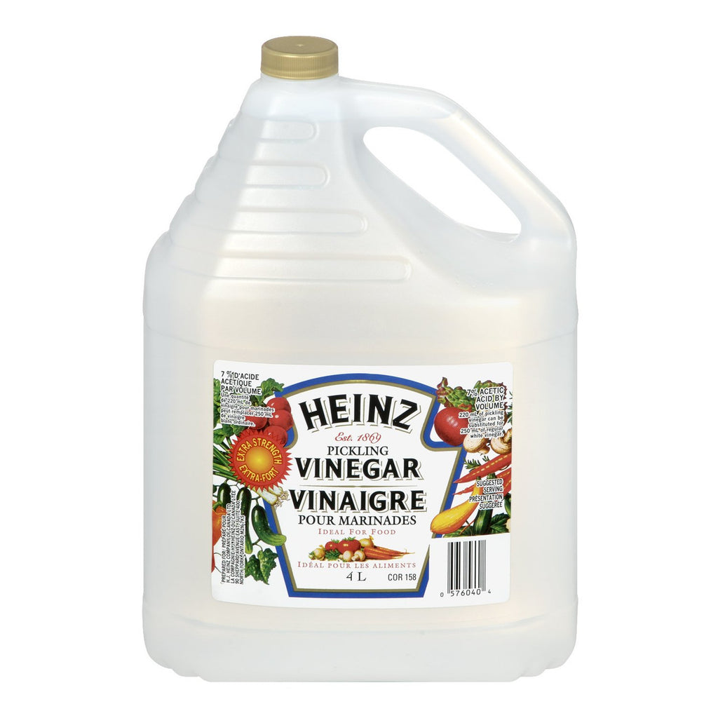 Heinz Pickling Vinegar, 4 Liters/1.06 Gallons, {Imported from Canada}