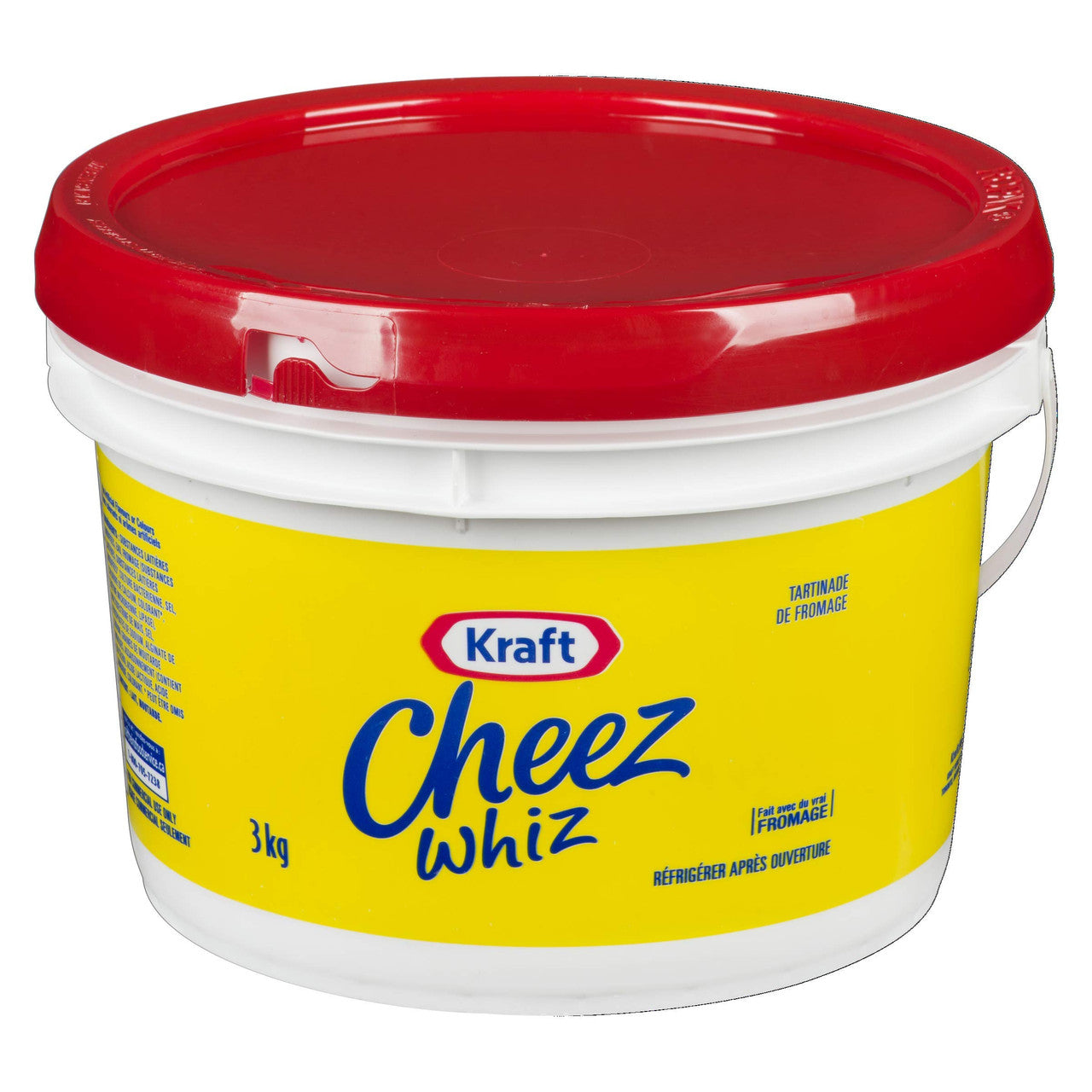 Cheez Whiz Original, 3kg/6.6lb., Pail, Foodservice Size, 1 Count, {Imported from Canada}