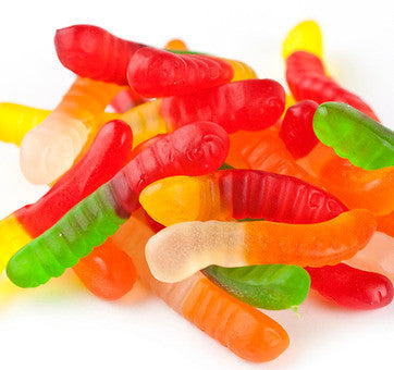 Gummy Zone Wacky Worms, 1kg/2.2lbs, Candy, (Imported from Canada)