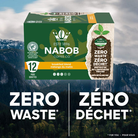 Kraft Nabob Breakfast Blend Coffee Pod, Compatible with Keurig K-Cup Brewers, 12-Count