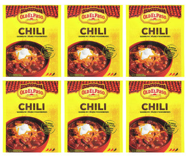 Old El Paso Chili Seasoning Mix, 24g/0.8oz., 6-Pack {Imported from Canada}