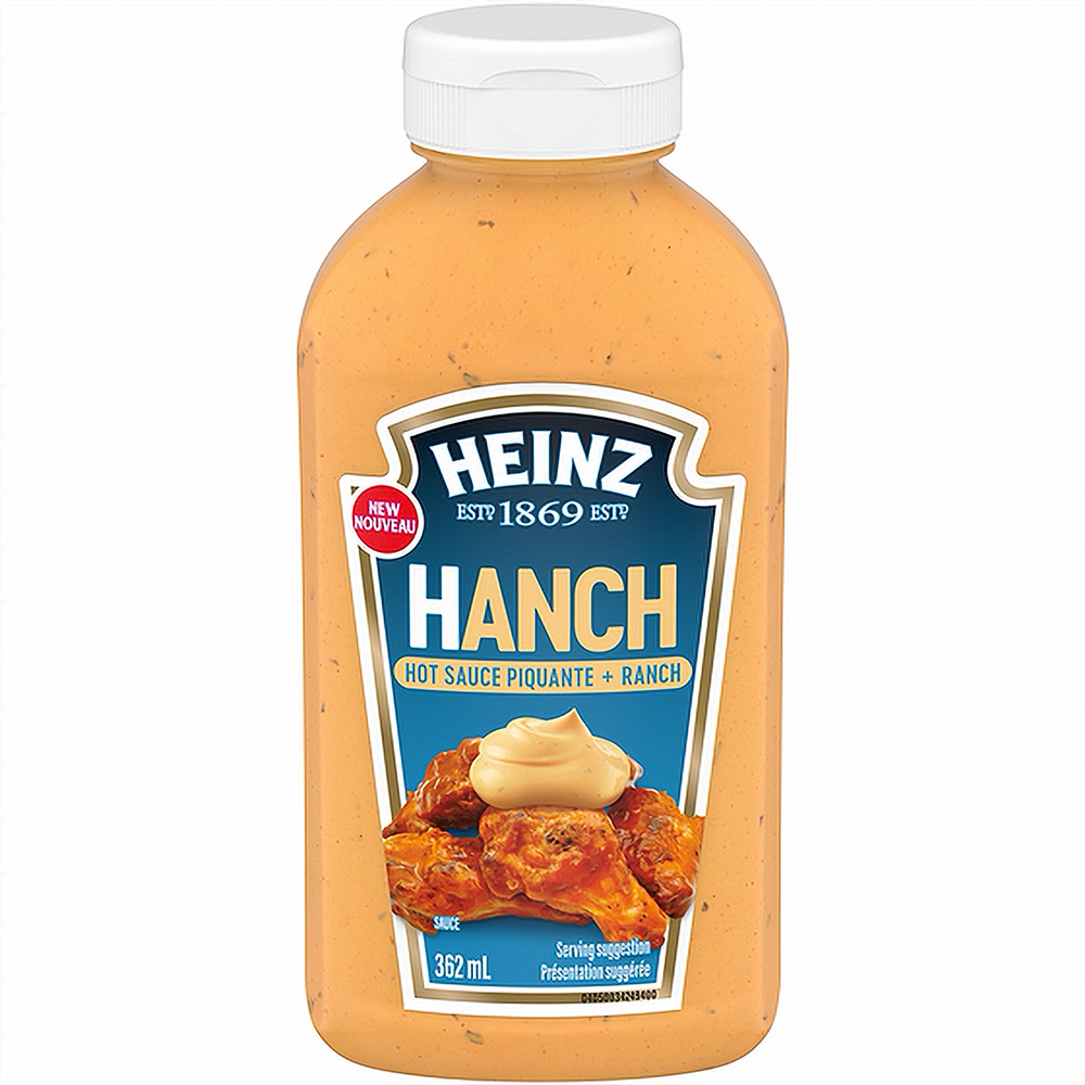 Heinz Hanch Sauce (Hot Piquante & Ranch) 362ml/12.2 fl.oz., {Imported from Canada}