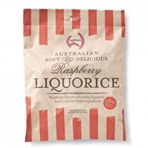 Capricorn Australian Soft Delicious Licorice Candy, Raspberry Flavor, 200g/7.1oz