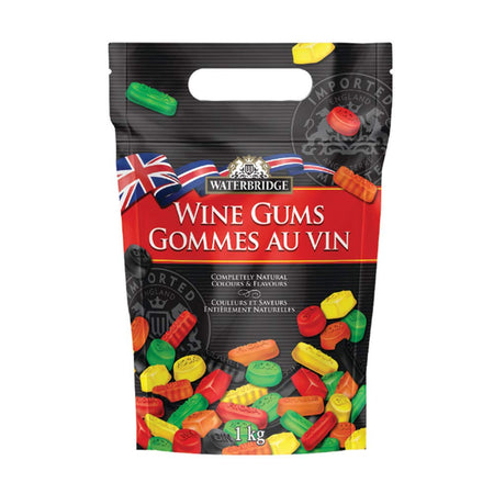Waterbridge Wine Gums Pouch, 1kg/35.3 oz., {Imported from Canada}