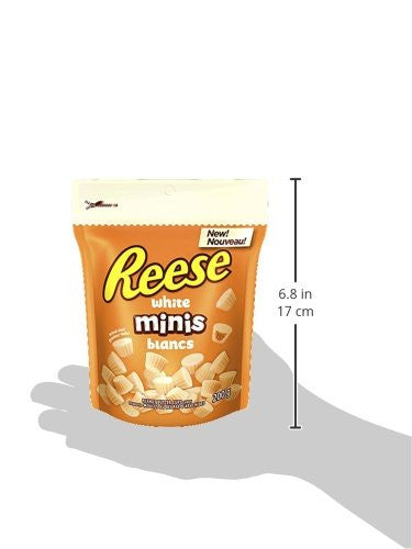 REESE Peanut Butter Cup, White Chocolate Candy Minis, 200g/7oz, (Imported from Canada)