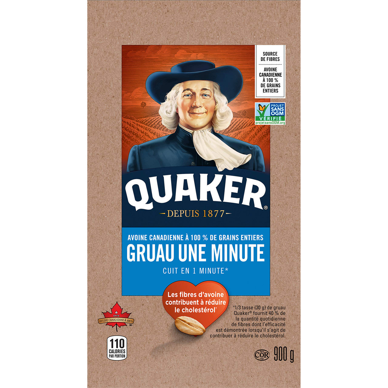 Quaker One Minute Oats 900g/31.7 oz {Imported from Canada}