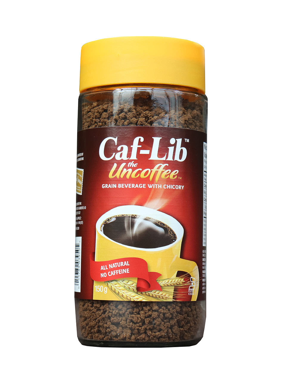 Caf-Lib Original Blend Coffee Alternative with Barley and Chicory 150g/5.3 oz. {Imported from Canada}