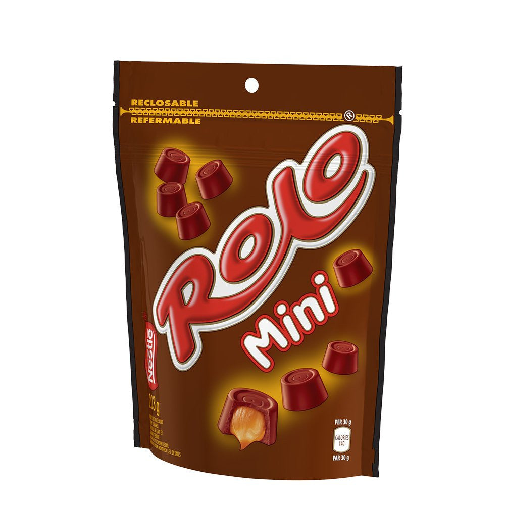 ROLO Mini Caramel Chocolates, 203g/7.2oz. Pouch (Imported from Canada)