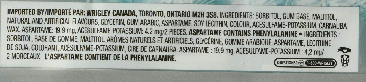 Excel Sugar-Free Gum, Variety-Pack, 48 Pieces of Gum {Imported from Canada}