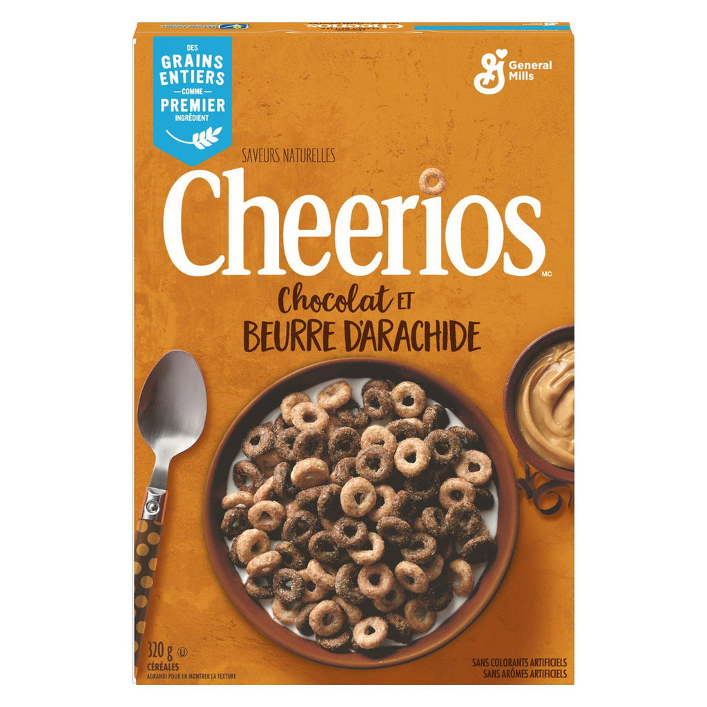 Cheerios Chocolate Peanut Butter, 320g/11.3 oz.,  {Imported from Canada}