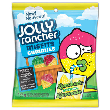 Jolly Rancher Misfits Lemonade Sours Peg Bag, 182g/6.4 oz., {Imported from Canada}