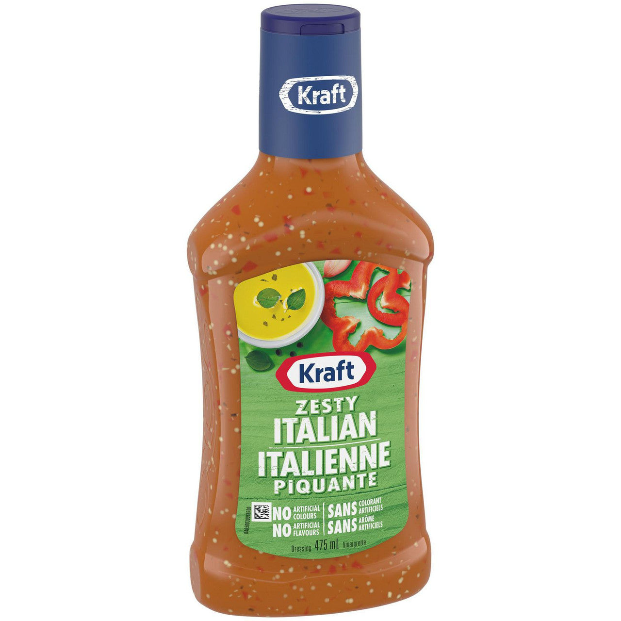 Kraft Zesty Italian Dressing, 475mL/16 fl. oz., Bottle, {Imported from Canada}