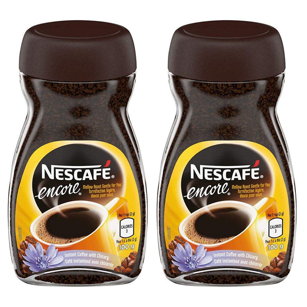 Nescafe Encore, Instant Coffee, 100g/3.5oz Jar, (2 Pack) (Imported from Canada)