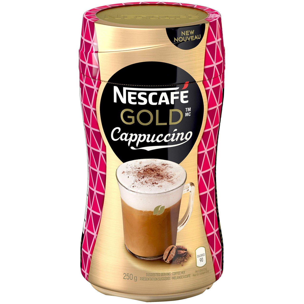 NESCAFE Gold Cappuccino Coffee Jar, 250g/8.8 oz., {Imported from Canada}