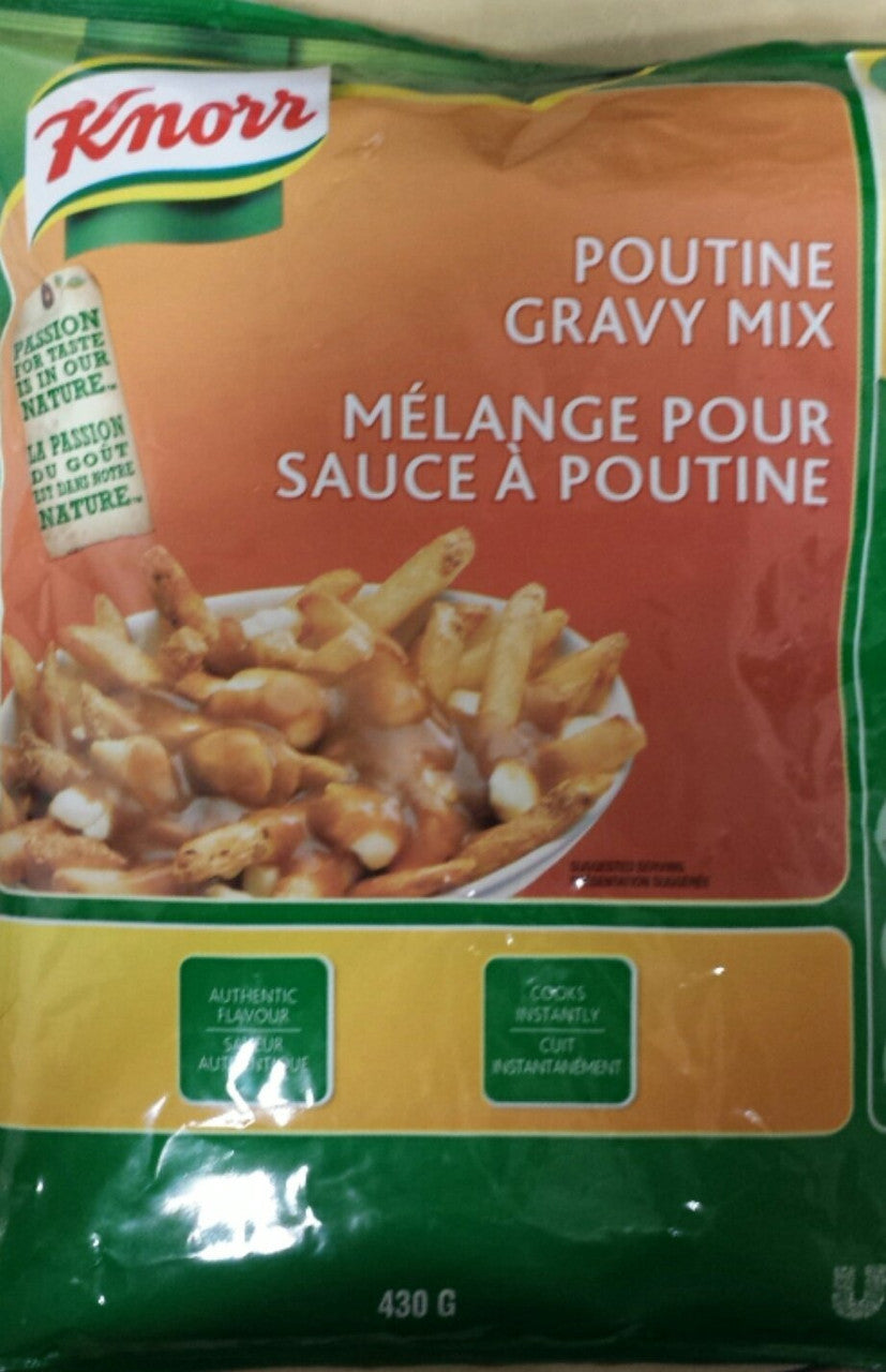 Knorr Poutine Gravy Mix, 430g/15.2 oz., Bag, (2 Pack) {Imported from Canada}