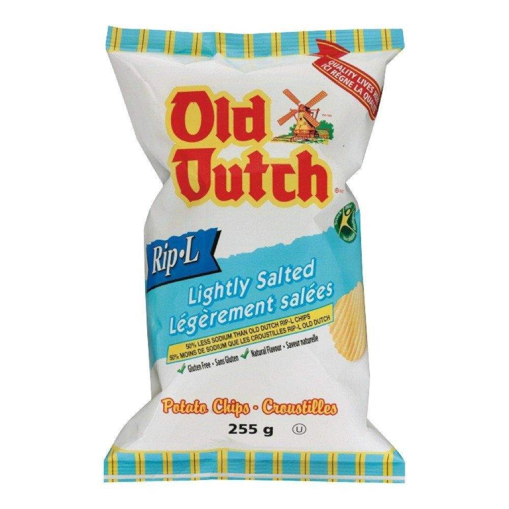 Old Dutch Rip L Potato Chips Lightly Salted, 255g/9oz. {Imported from Canada}