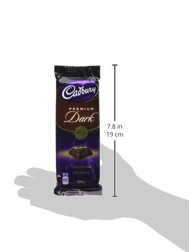 Cadbury Premium Dark Chocolate Bar, 100g/3.5oz, (Imported from Canada)